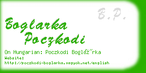 boglarka poczkodi business card